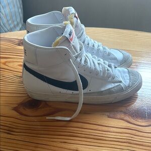 Nike blazers white and black.